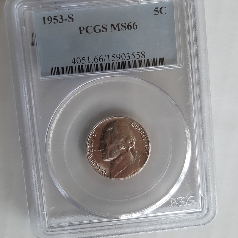 1953-s 5c PCGS MS66 Nickel  Litnon.com