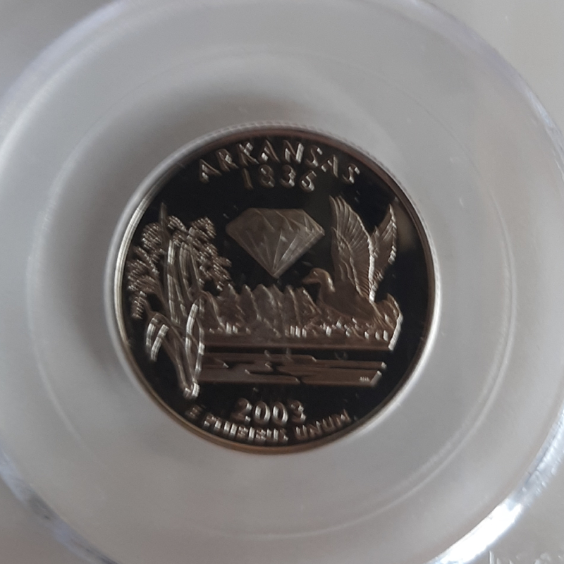 2003-S AR 25C PCGS PR69DCAM Arkansas Series 39 PR Coin:77 Litnon.com