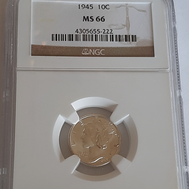 1945 10C MS66 Mercury Dime  Litnon.com