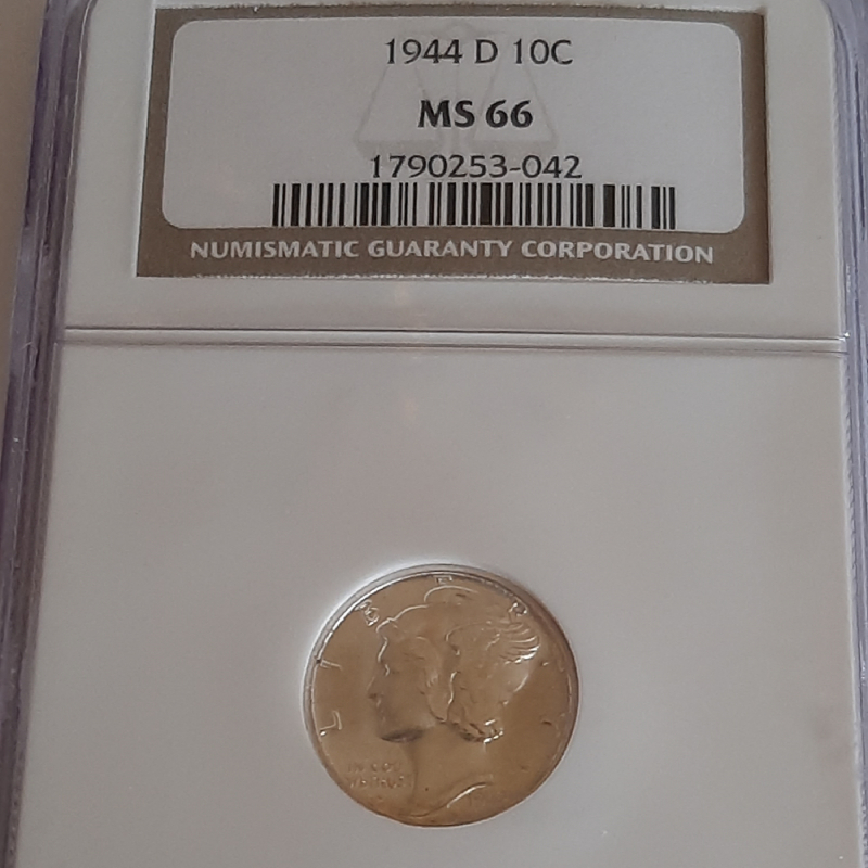 1944 D 10C MS66 Mercury Dime  Litnon.com