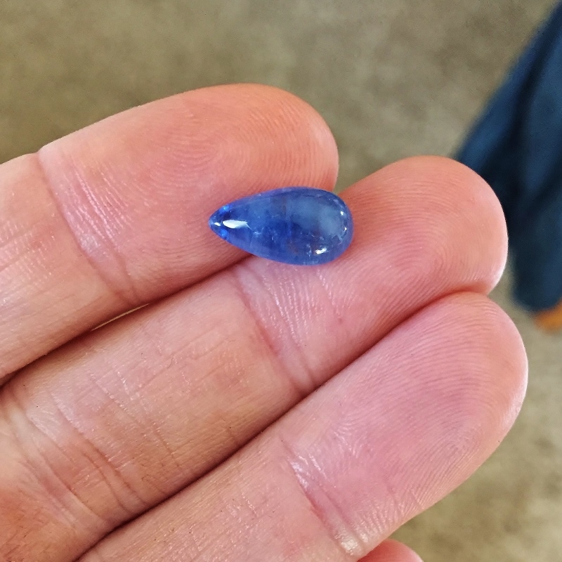  Blue Natural Ceylon Sapphire Cabochon 5.86 ct  Litnon.com