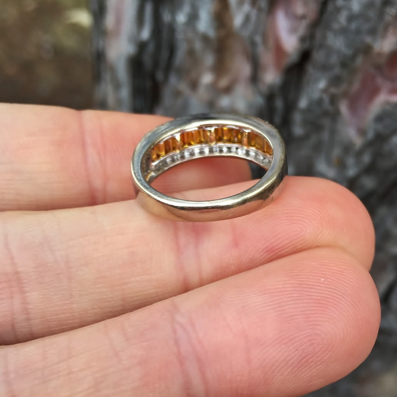 Quality 18 kt Deep Yellow and White Diamond Ring 2.0 ct tw  Litnon.com