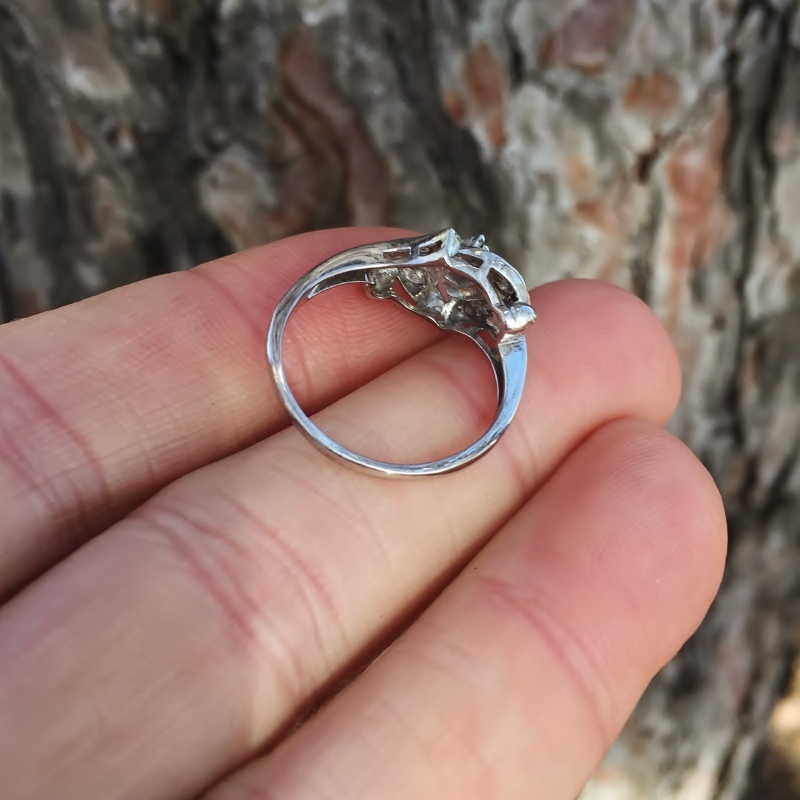 Antique ~ Vintage 14 kt European Cut Diamond Ring  Litnon.com