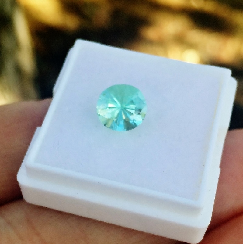 Bright Mint Green Tourmaline Afghanistan 1.54 ct GL Litnon.com