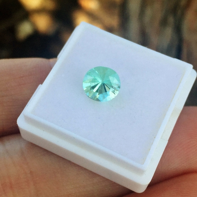 Bright Mint Green Tourmaline Afghanistan 1.54 ct GL Litnon.com
