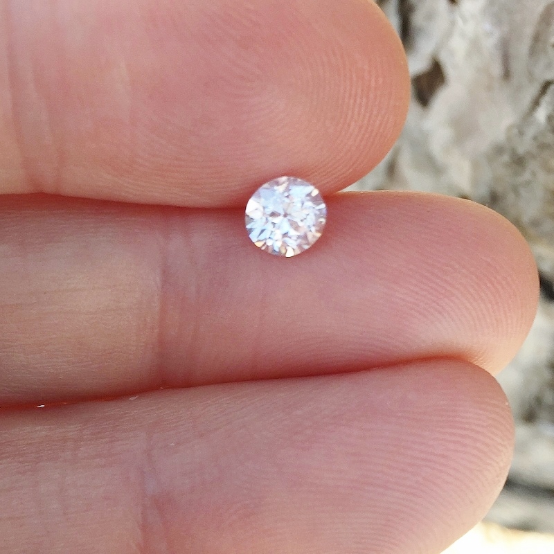 Antique Faint Pink Euro Cut Diamond SI-1 0.70 ct  Litnon.com