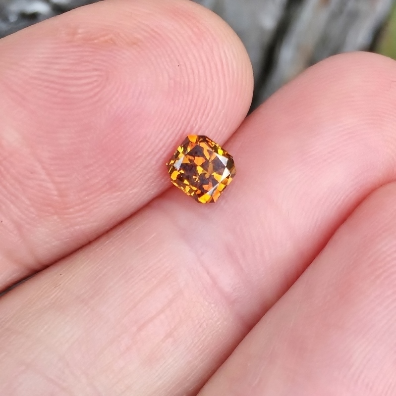 GIA Certified Natural Fancy Deep Brown-Orange Diamond 0.78 ct Litnon.com