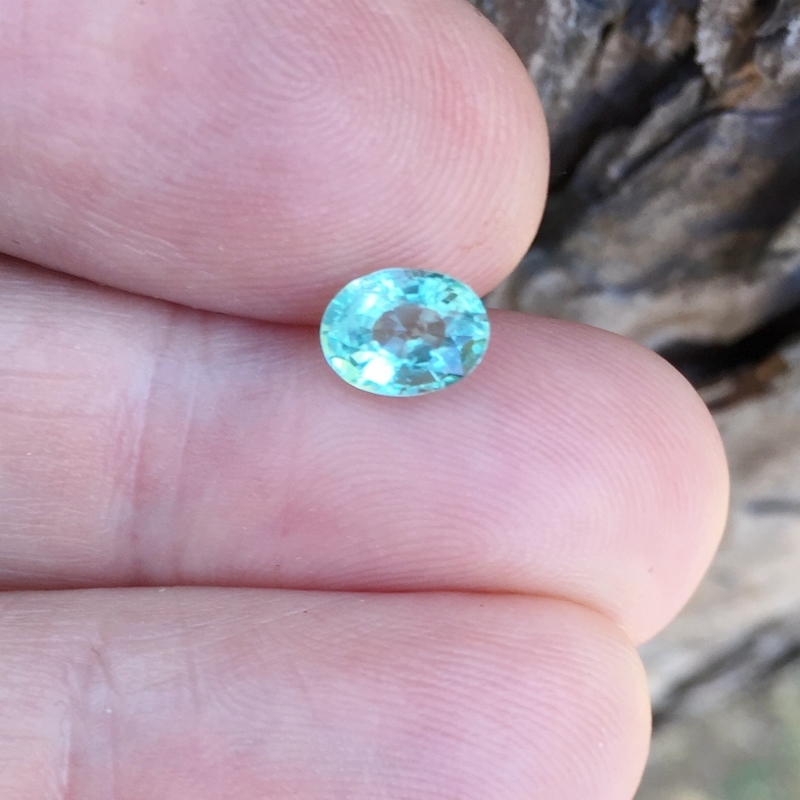 Bright Aqua Blue Color Tourmaline 1.06 ct Afghanistan Litnon.com