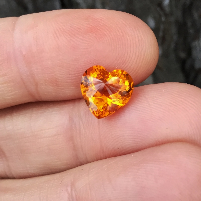 Top Cutting and Color Gem Orange Citrine Brazil 3.30 cts  Litnon.com