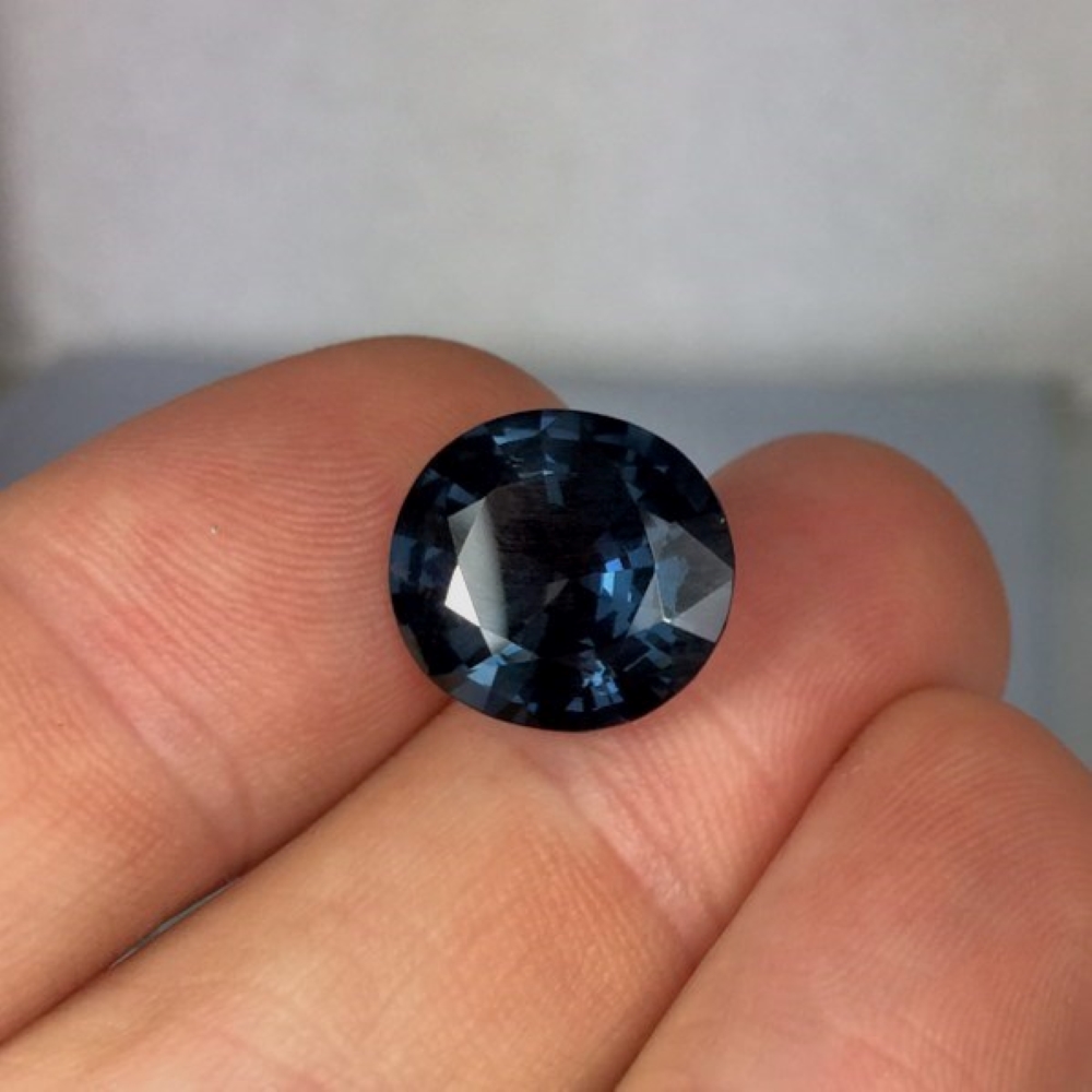 Huge Deep Blue Natural Burmese Spinel 8.91 carats GL Litnon.com