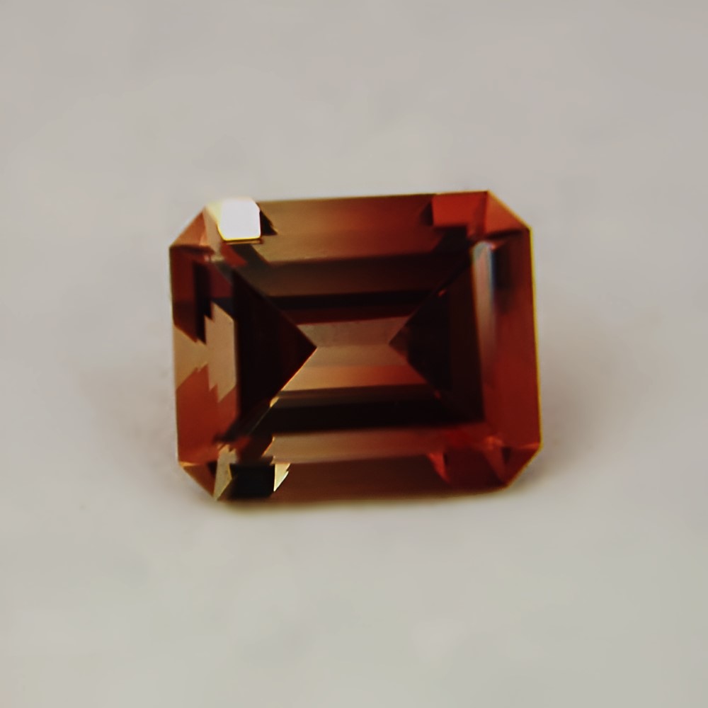 USA Cut American Gemstone Bi-Color Oregon Sunstone 3.90 ct GL Litnon.com