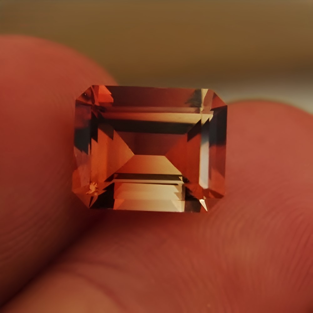 USA Cut American Gemstone Bi-Color Oregon Sunstone 3.90 ct GL Litnon.com