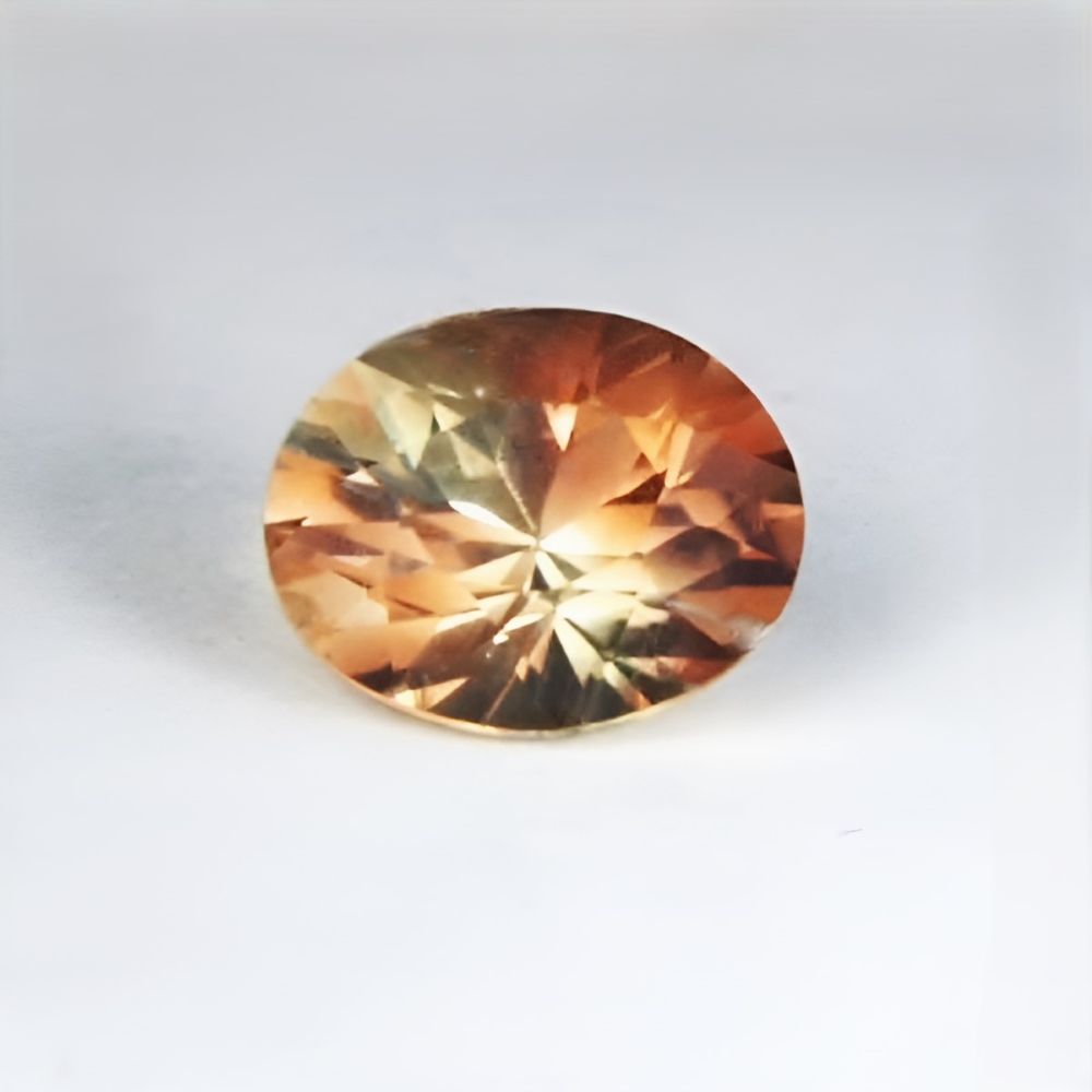USA Cut American Gemstone Bi-Color Oregon Sunstone 2.71 ct GL Litnon.com