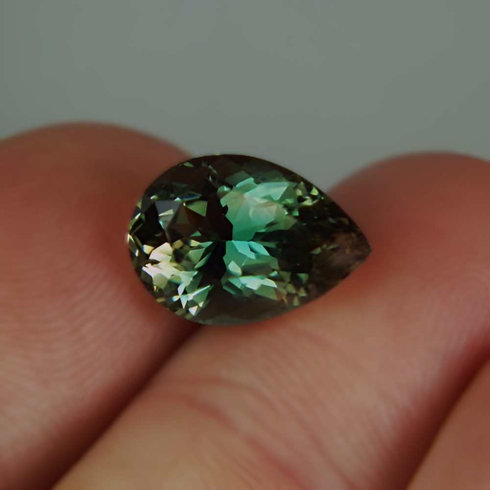 USA Cut American Gemstone Bi-Color Oregon Sunstone 2.96 ct GL Litnon.com