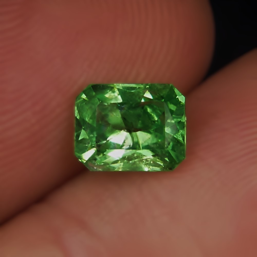 USA Cut Lime Green Tsavorite Garnet Kenya 1.73 carats GL Litnon.com