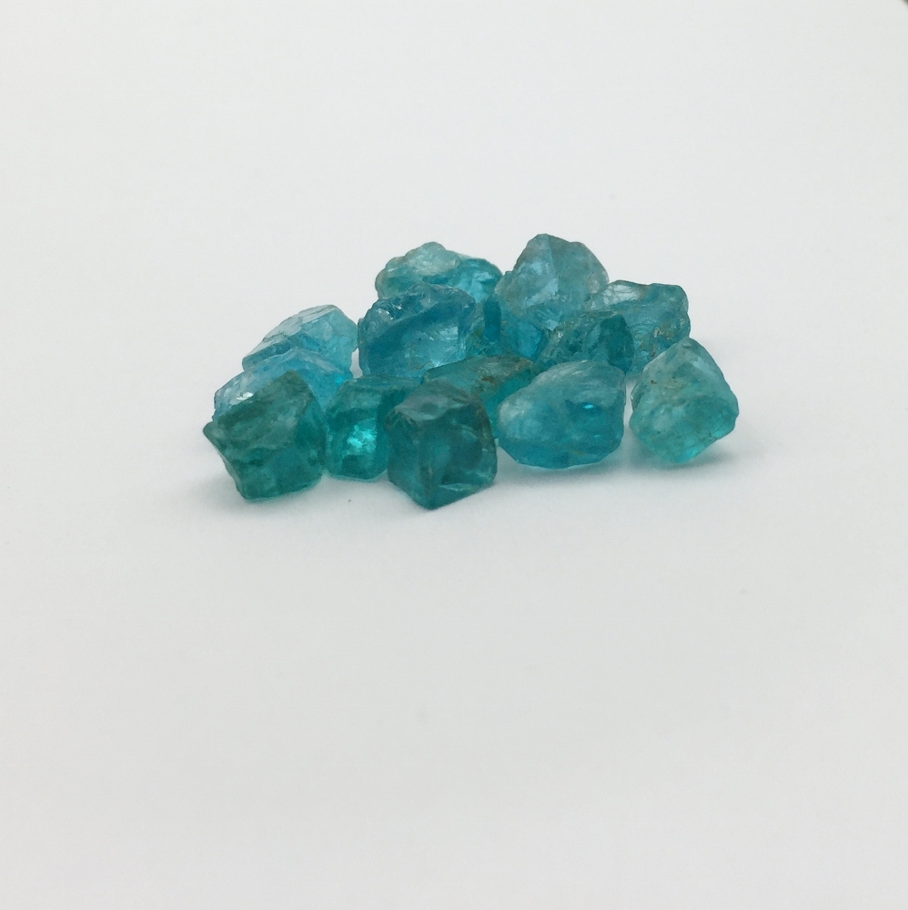Old Stock Neon Blue Apatite Facet Rough Madagascar 41.76 Carats  Litnon.com