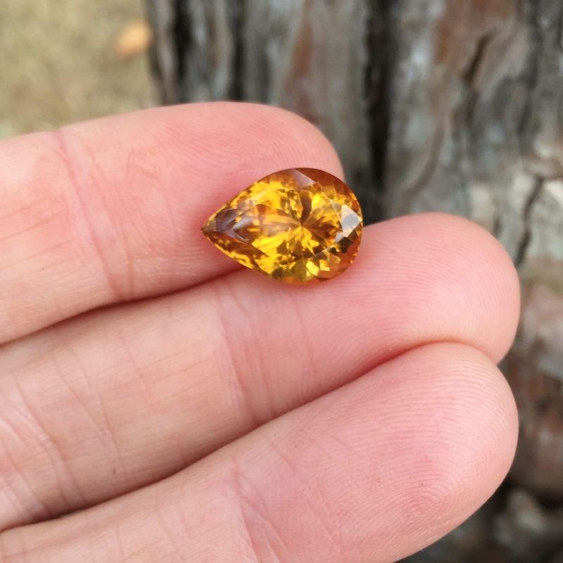 USA Cut Natural Whiskey Quartz - Citrine Brazil 6.44 Carats  Litnon.com