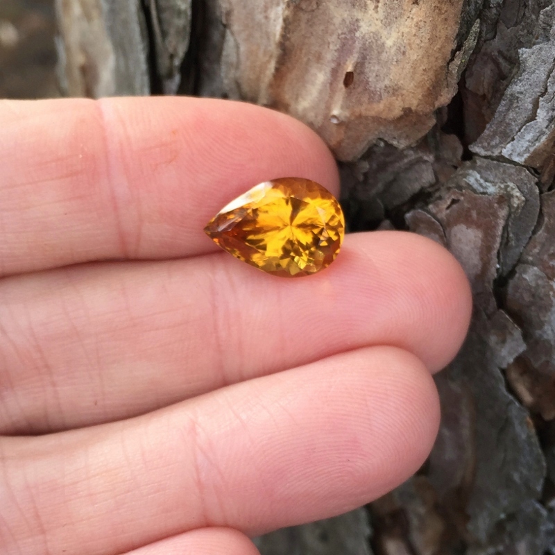 USA Cut Natural Whiskey Quartz - Citrine Brazil 6.44 Carats  Litnon.com