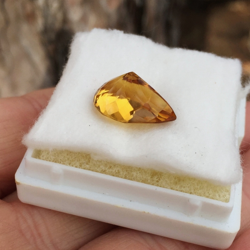 USA Cut Natural Whiskey Quartz - Citrine Brazil 6.44 Carats  Litnon.com