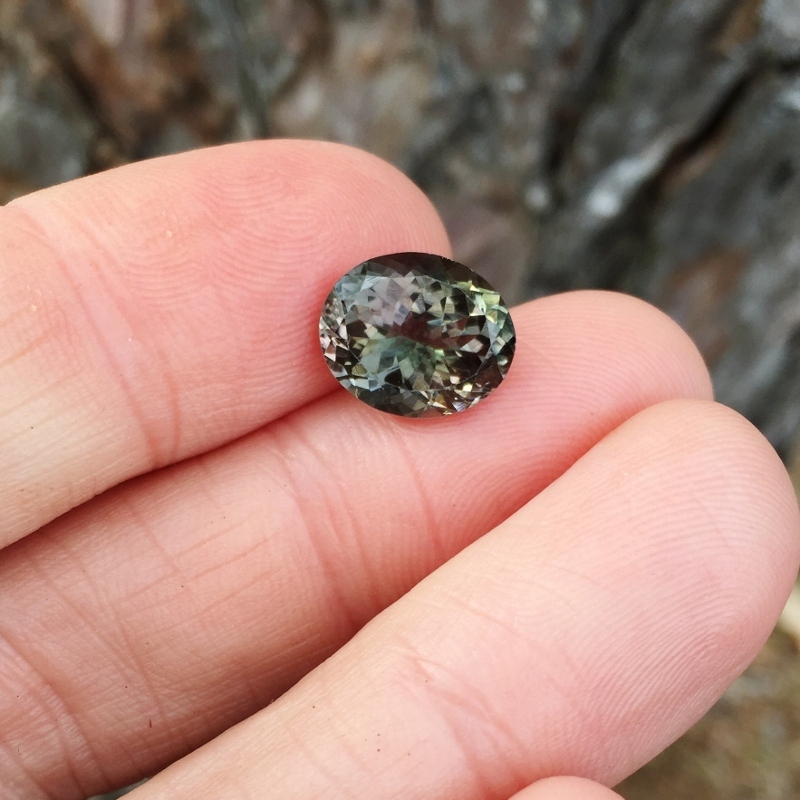  Unusual Collectors Color Natural Brazil Tourmaline 4.60 carats GLI Litnon.com