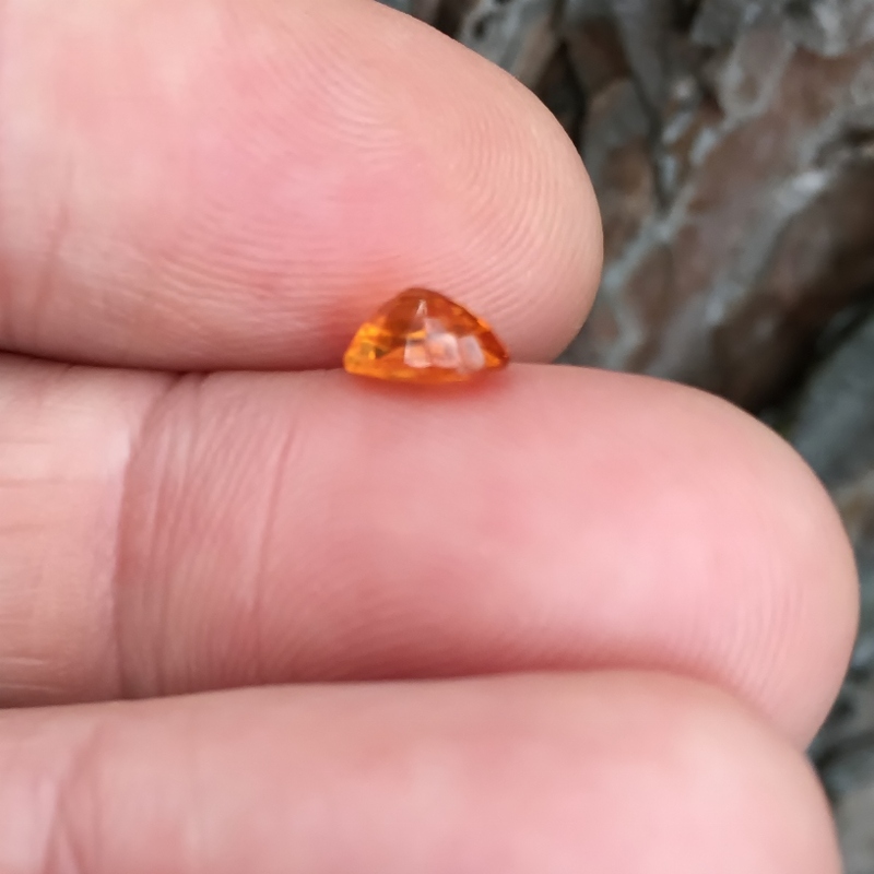  Orange and Clean Spessartite Garnet Nigeria 1.21 carats GLI Litnon.com
