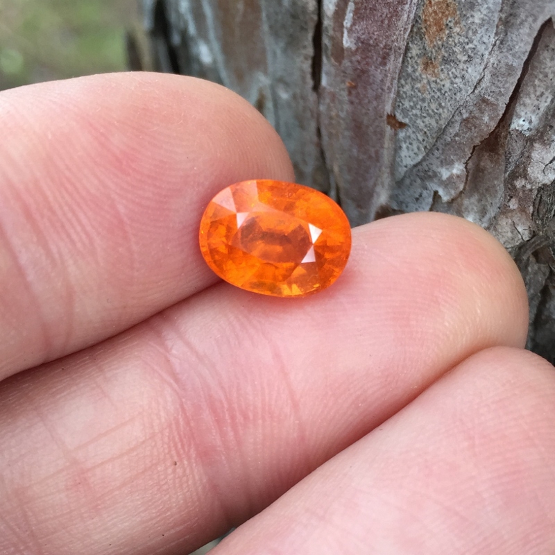 Color and Fire Orange Mandarin Spessartite Garnet 5.10 Carats   Litnon.com