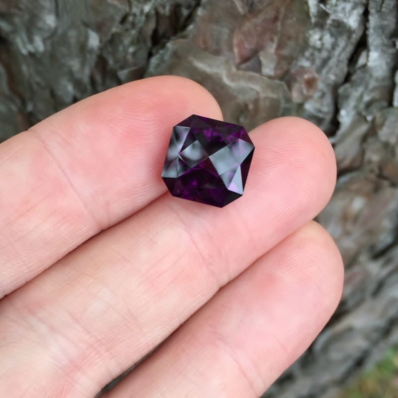 Precision Cut Deep Royal Purple Brazil Amethyst 6.98 Carats Litnon.com