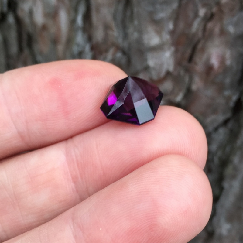 Precision Cut Deep Royal Purple Brazil Amethyst 6.98 Carats Litnon.com