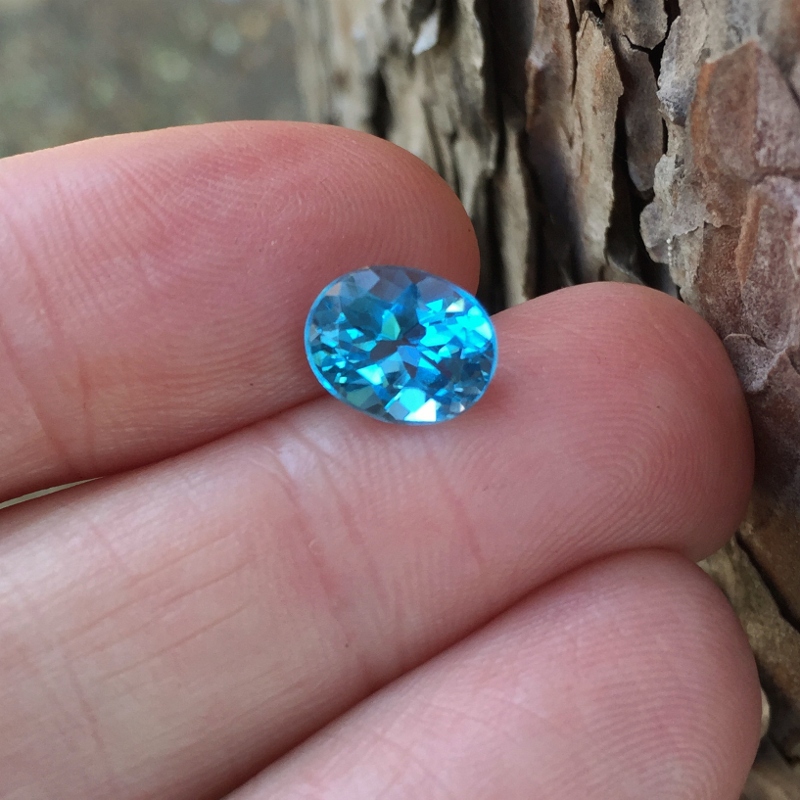 USA Cutting Rich Color Swiss Blue Topaz 3.18 Carats Litnon.com