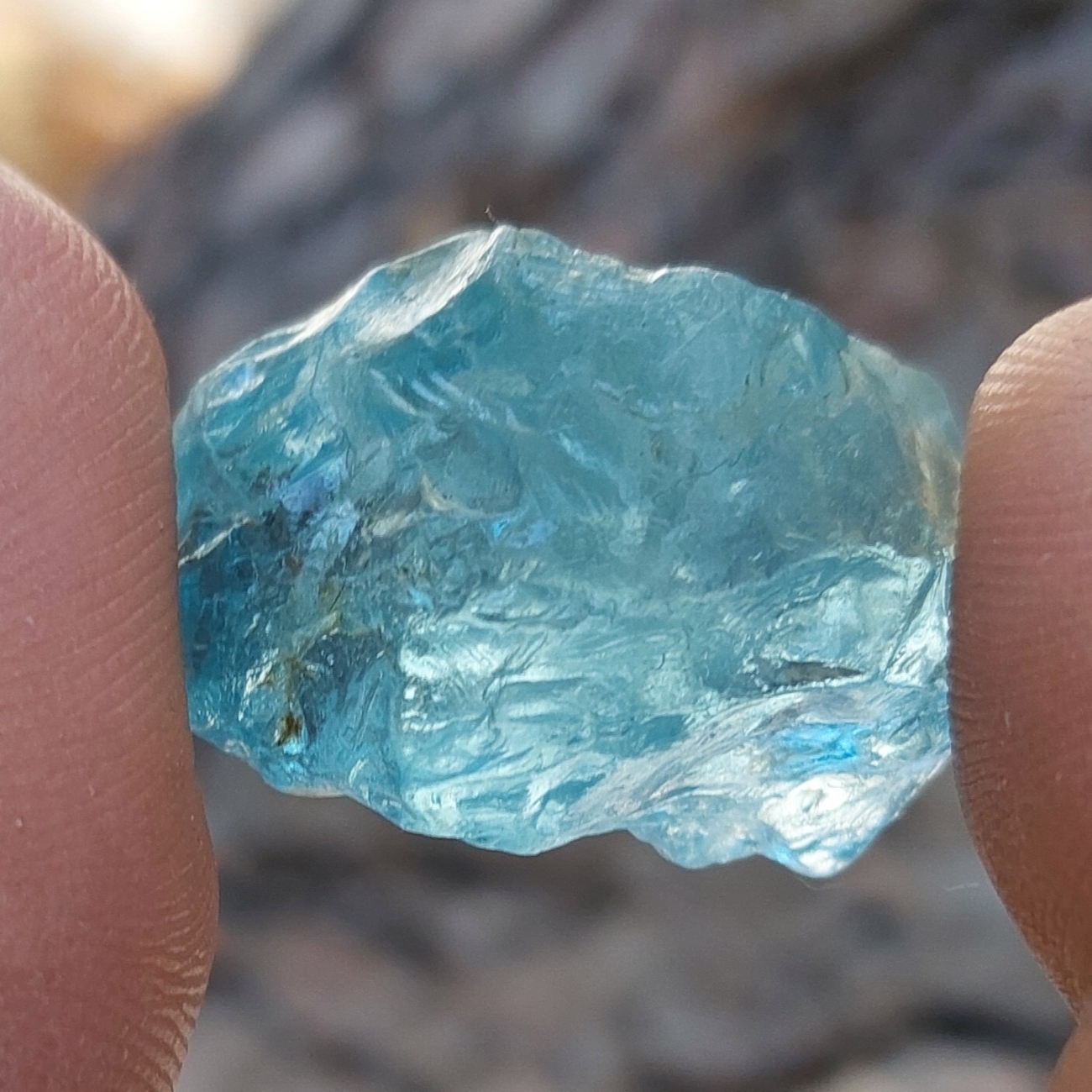 Strong Blue Premium Brazil Aquamarine Facet Rough 49.28 Carats  Litnon.com