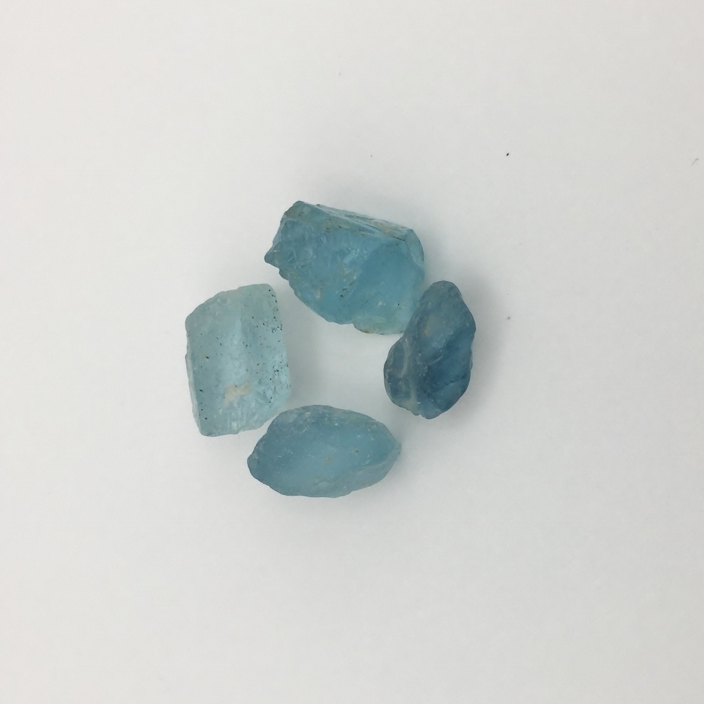 Quality Blue Aquamarine Facet Rough Brazil 56.79 Carats Litnon.com