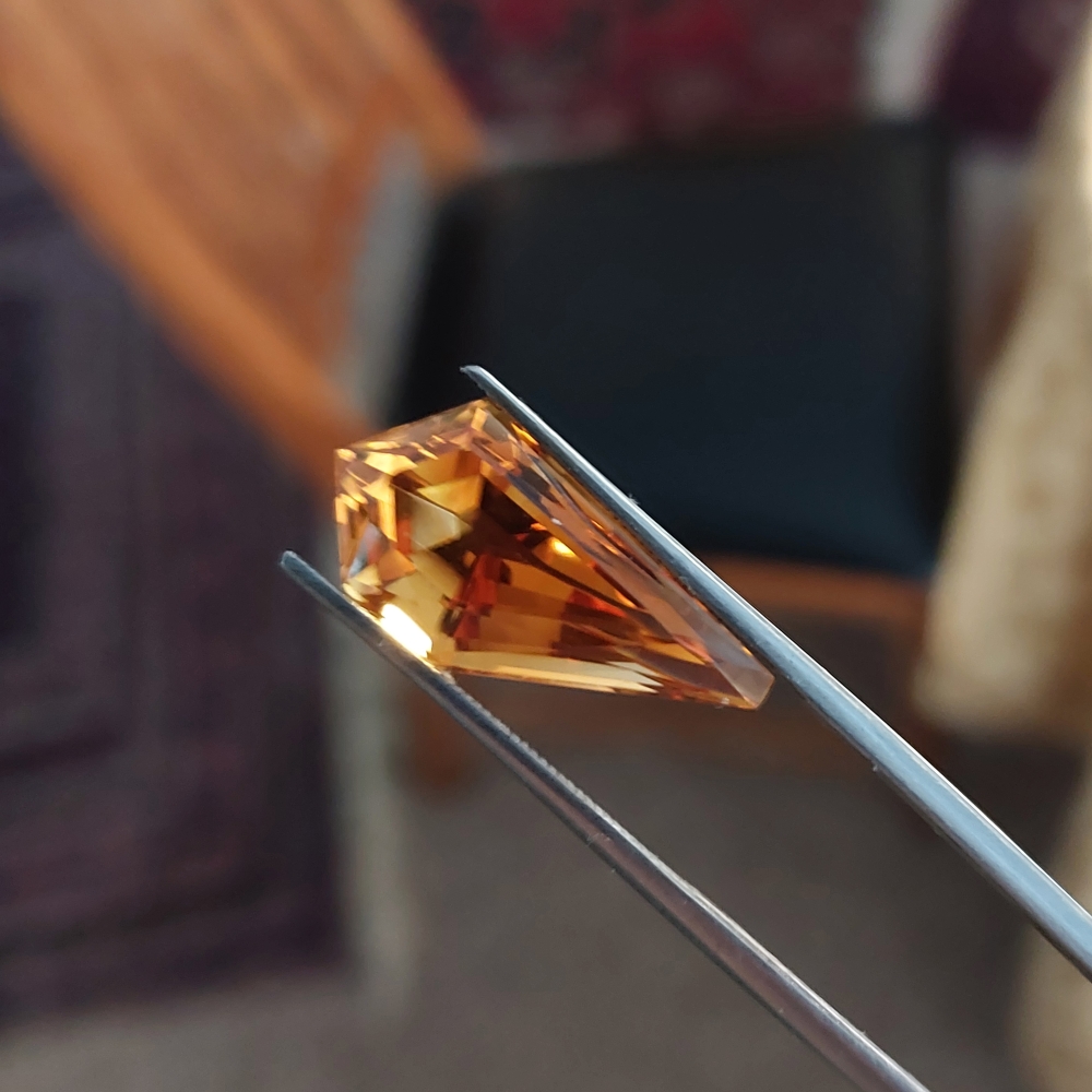  Old Stock Fancy Cut Rio Grande Citrine Gem Brazil 7.75 Carats Litnon.com