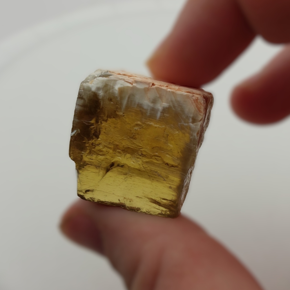 Rare Golden Apatite Rough Madagascar 154.3 Carats Litnon.com