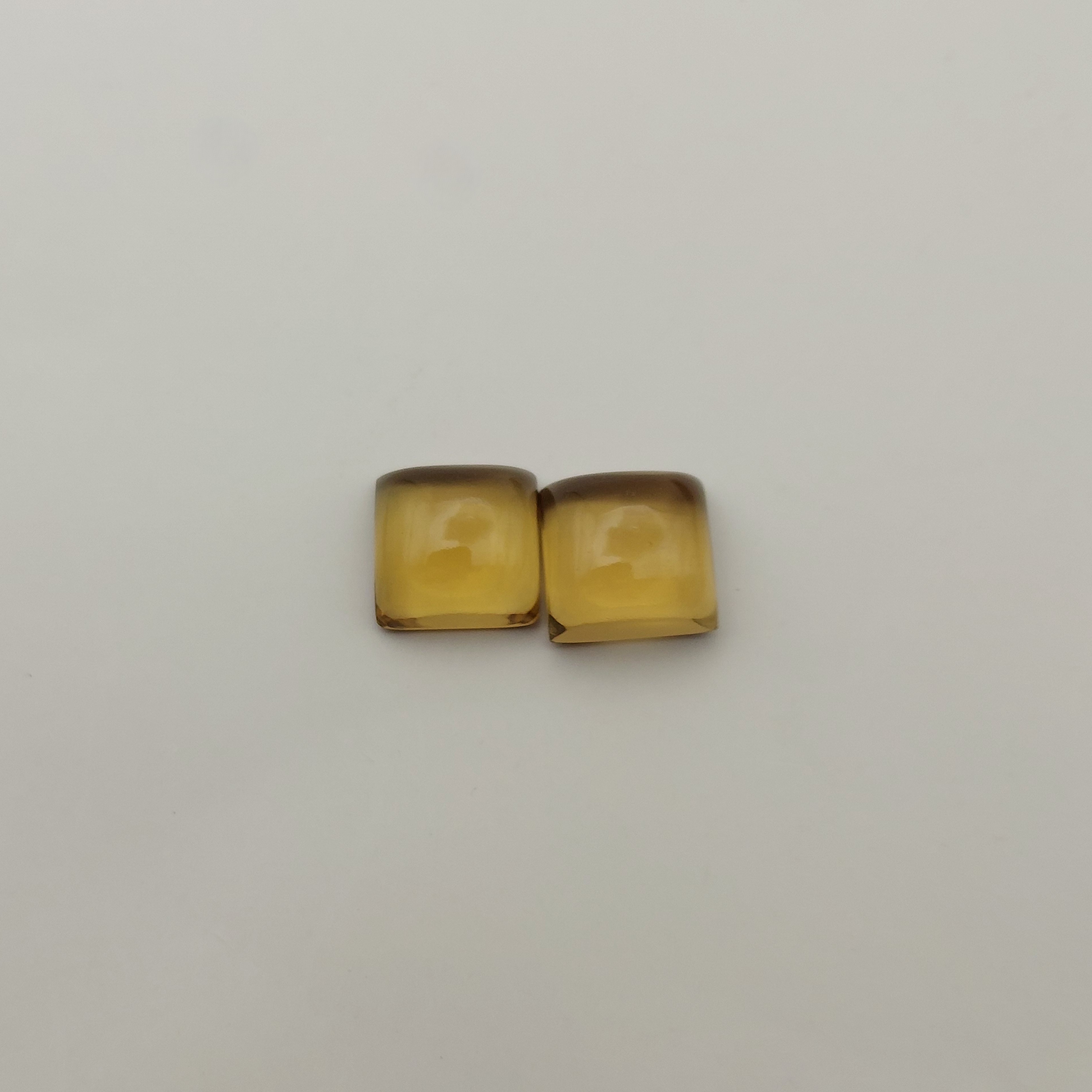 Pretty Color Honey Quartz Cabochon Squares 10.64 Carats Litnon.com