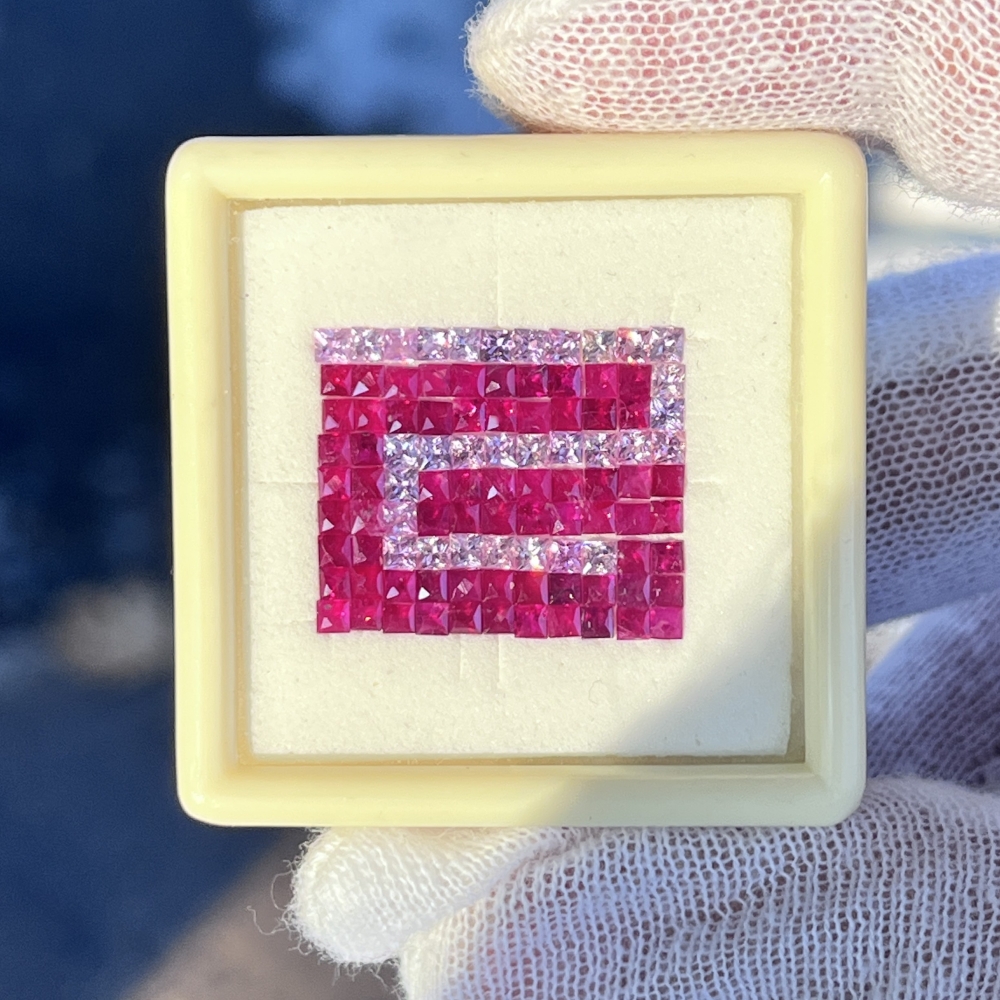 Burma Ruby - Pink Sapphire Multi-Color Suite 5.04 cts  Litnon.com