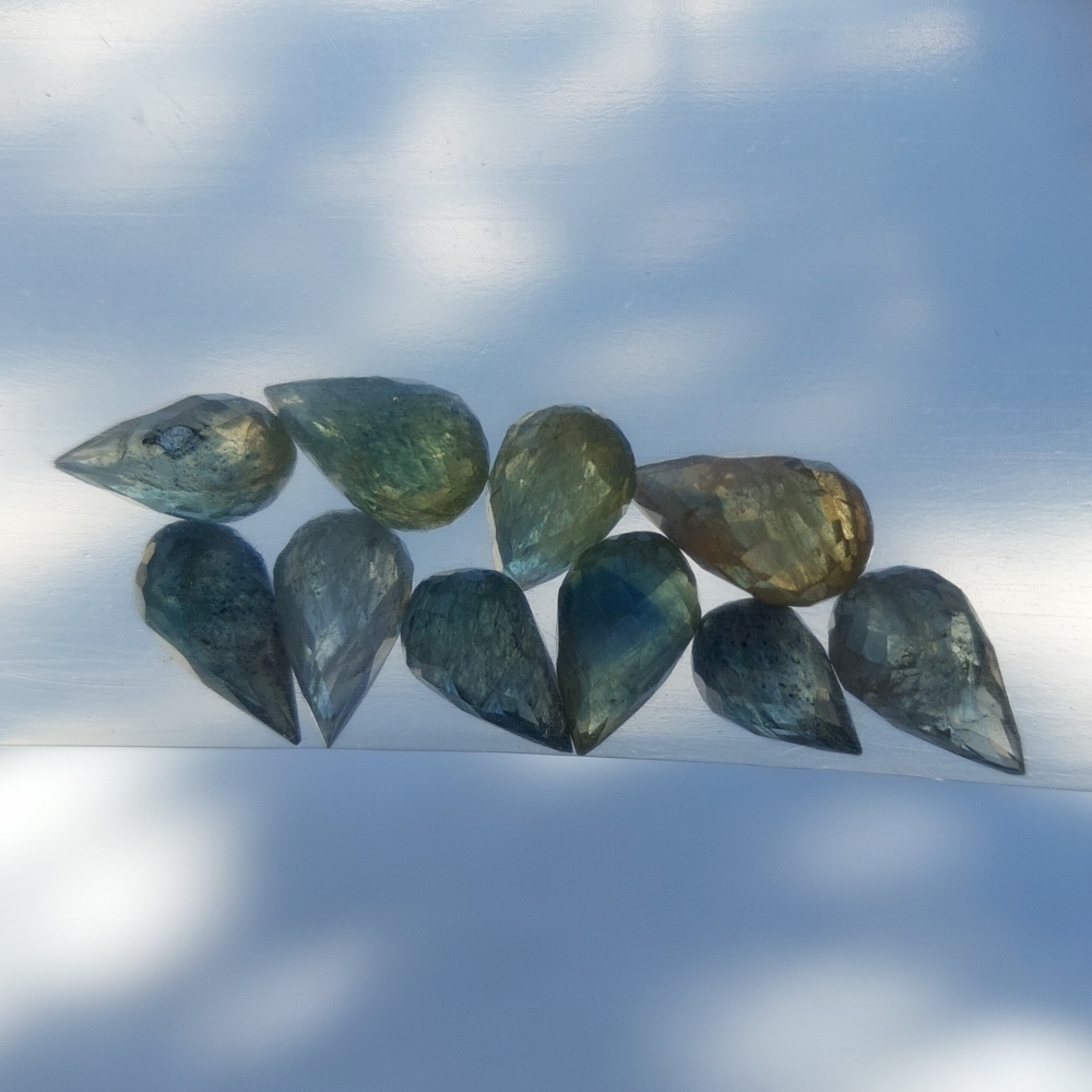 Old Stock Natural Montana Sapphire Briolette Litnon.com