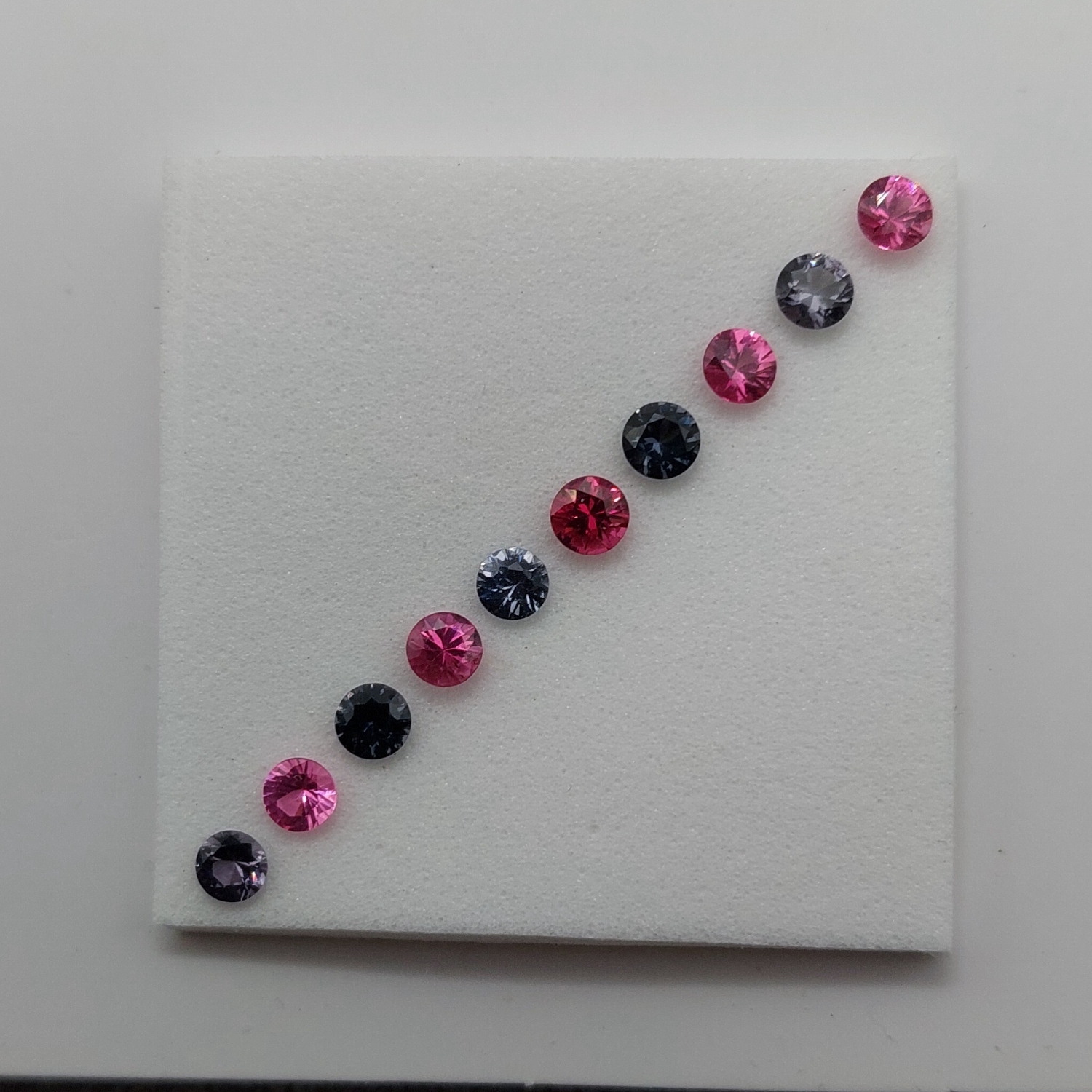 1.18ct Natural Burmese Spinel Lot 10pcs 3mm Litnon.com