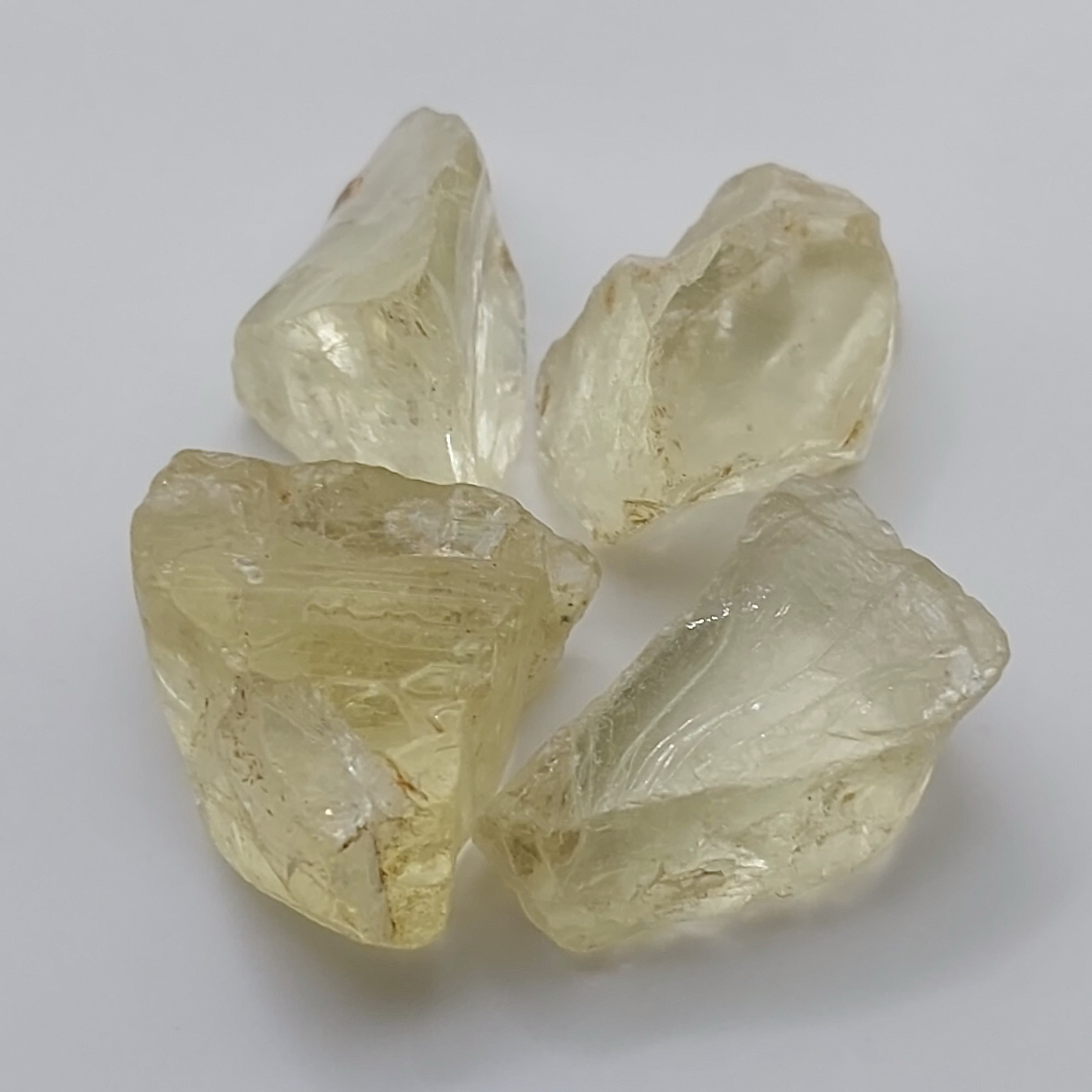 Rare Bright Yellow Heliodor Beryl Facet Rough  Litnon.com