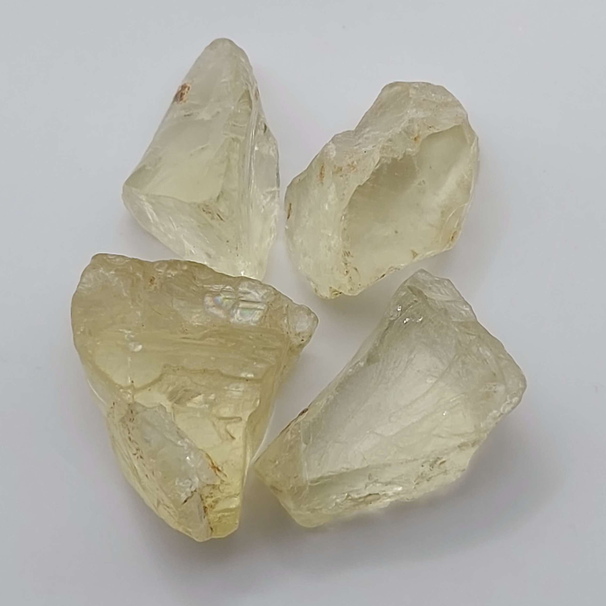 Rare Bright Yellow Heliodor Beryl Facet Rough  Litnon.com