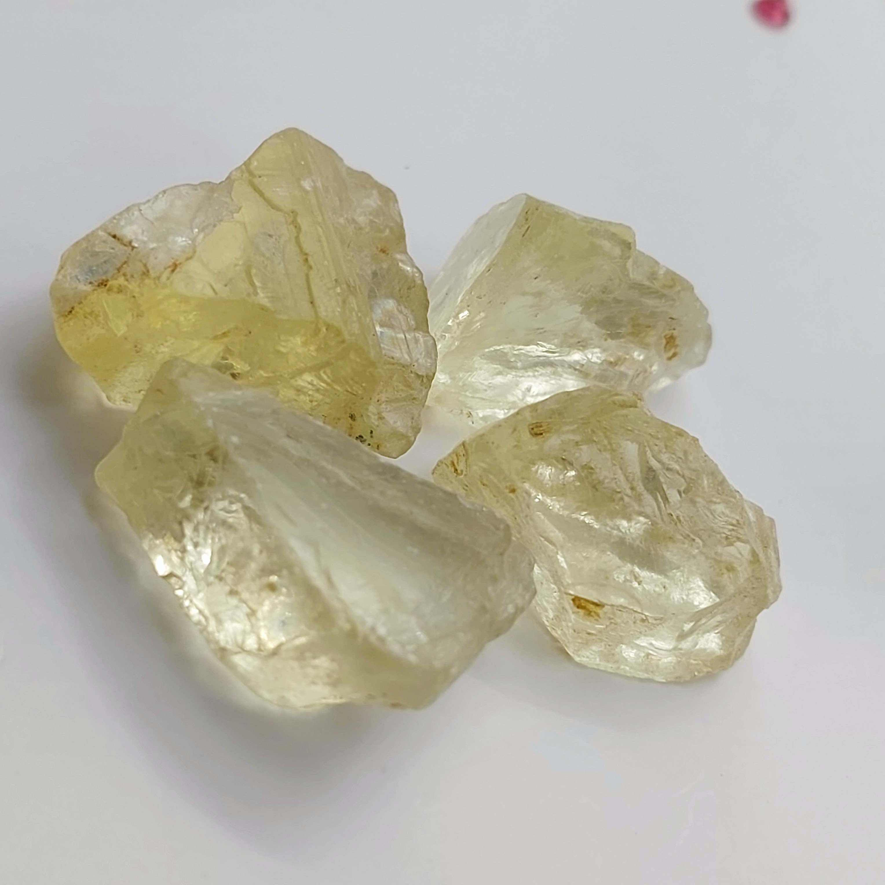 Rare Bright Yellow Heliodor Beryl Facet Rough  Litnon.com