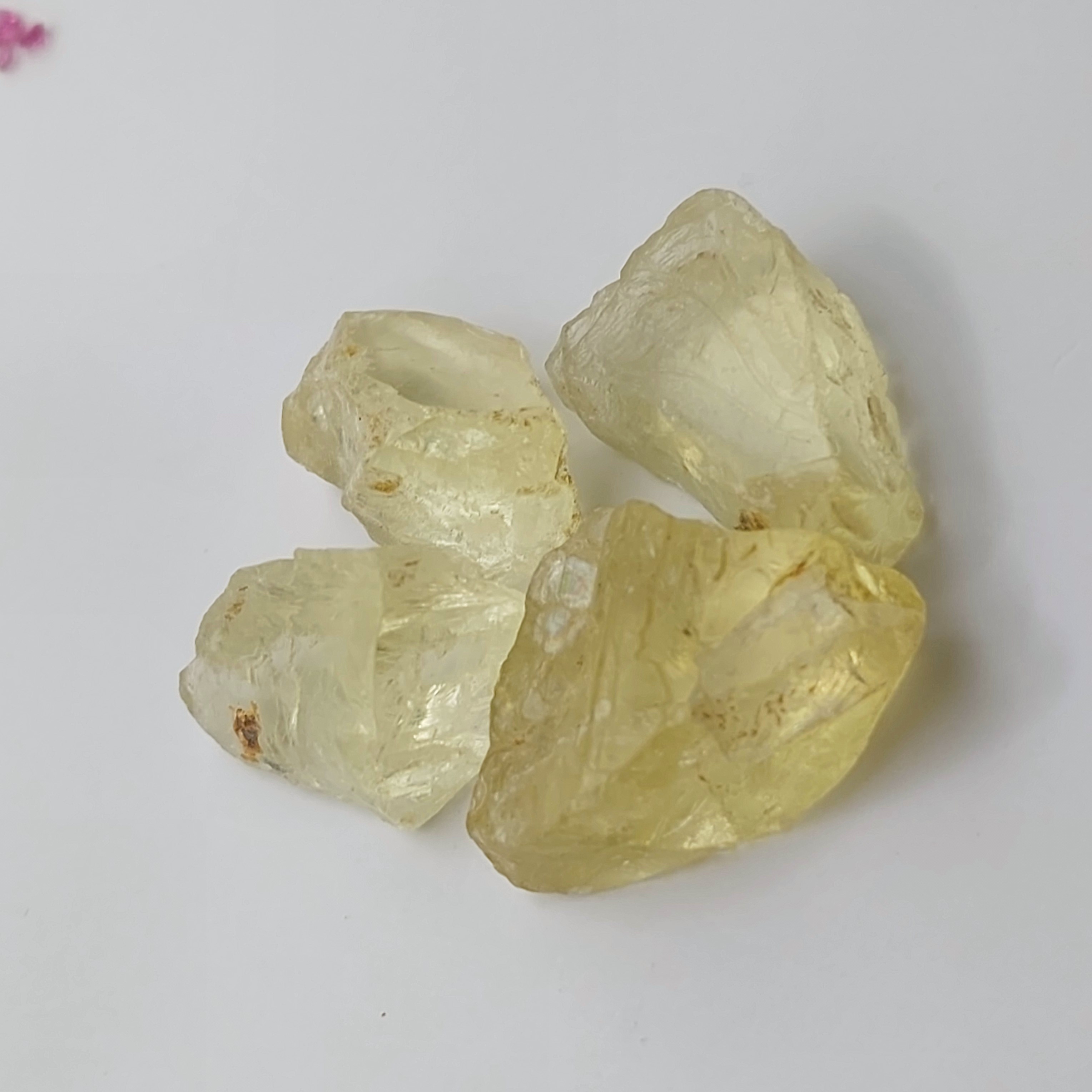 Rare Bright Yellow Heliodor Beryl Facet Rough  Litnon.com