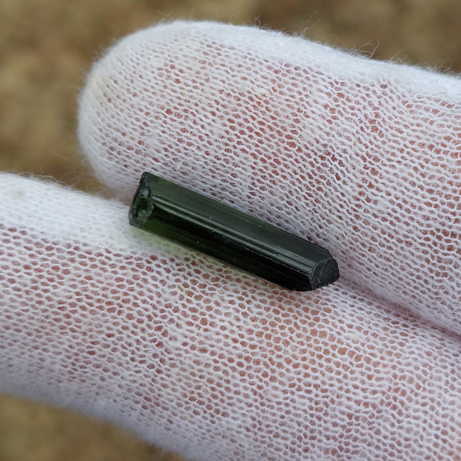 Terminated Green Tourmaline Crystal Rough Nigeria 6.72 Carats Litnon.com