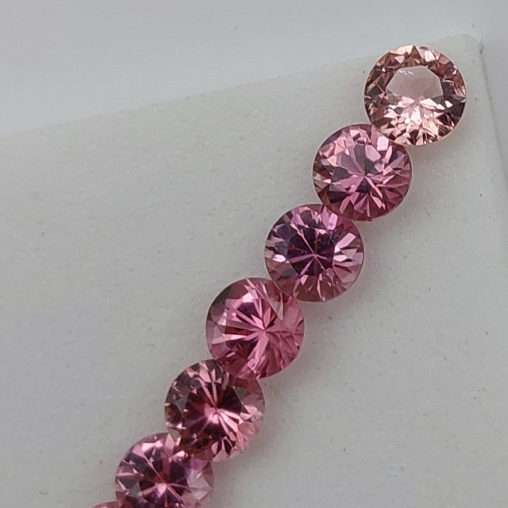 Pink Tourmaline Suite Nigeria 4.5 mm 3.50 Carats Litnon.com