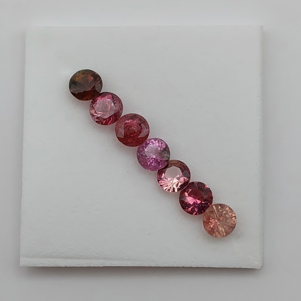 Pink Tourmaline Suite Nigeria 4.5 mm 2.33 Carats Litnon.com