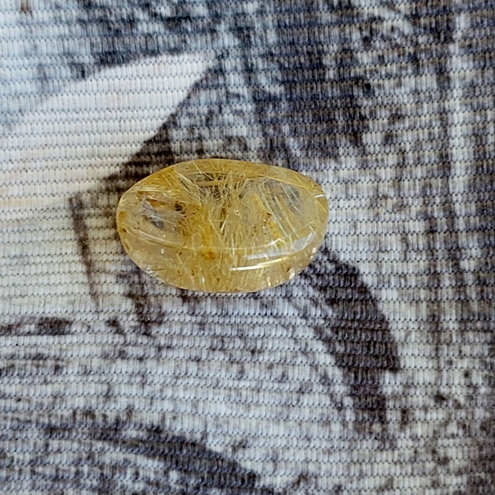 Very Pretty Golden Rutile Quartz Cabochon 6.10 Carats Litnon.com