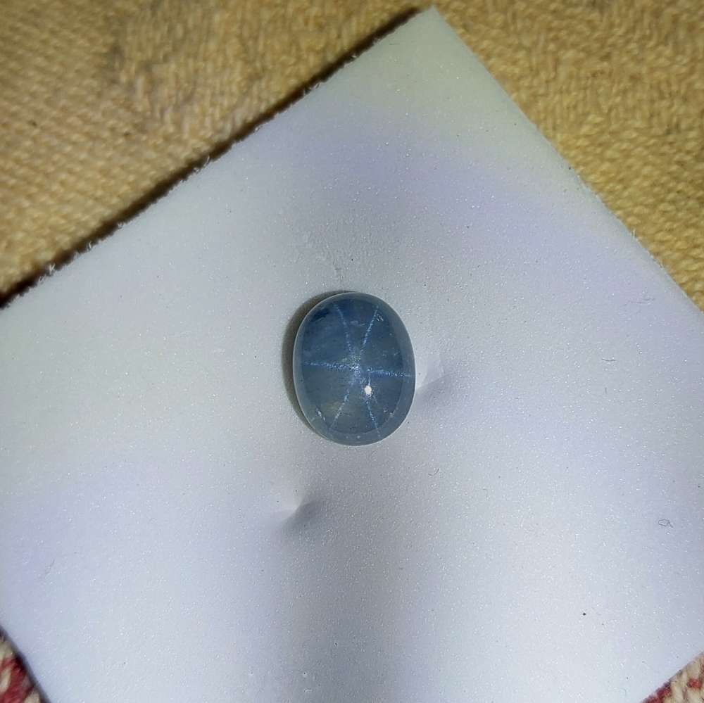 Untreated Blue Star Sapphire Sri Lanka 3.77 ct  Litnon.com