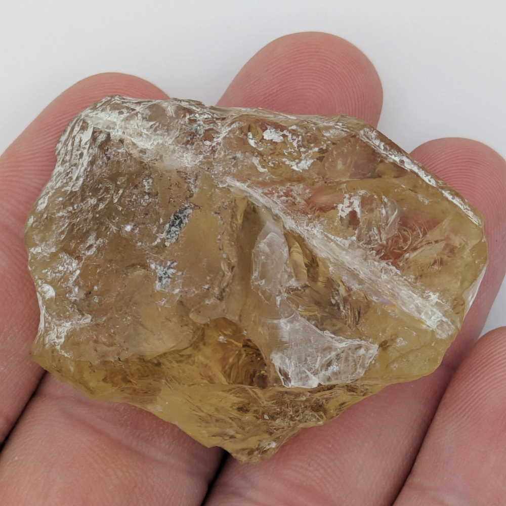 Huge Straw Yellow Heliodor Beryl Facet Rough 58 Grams Litnon.com