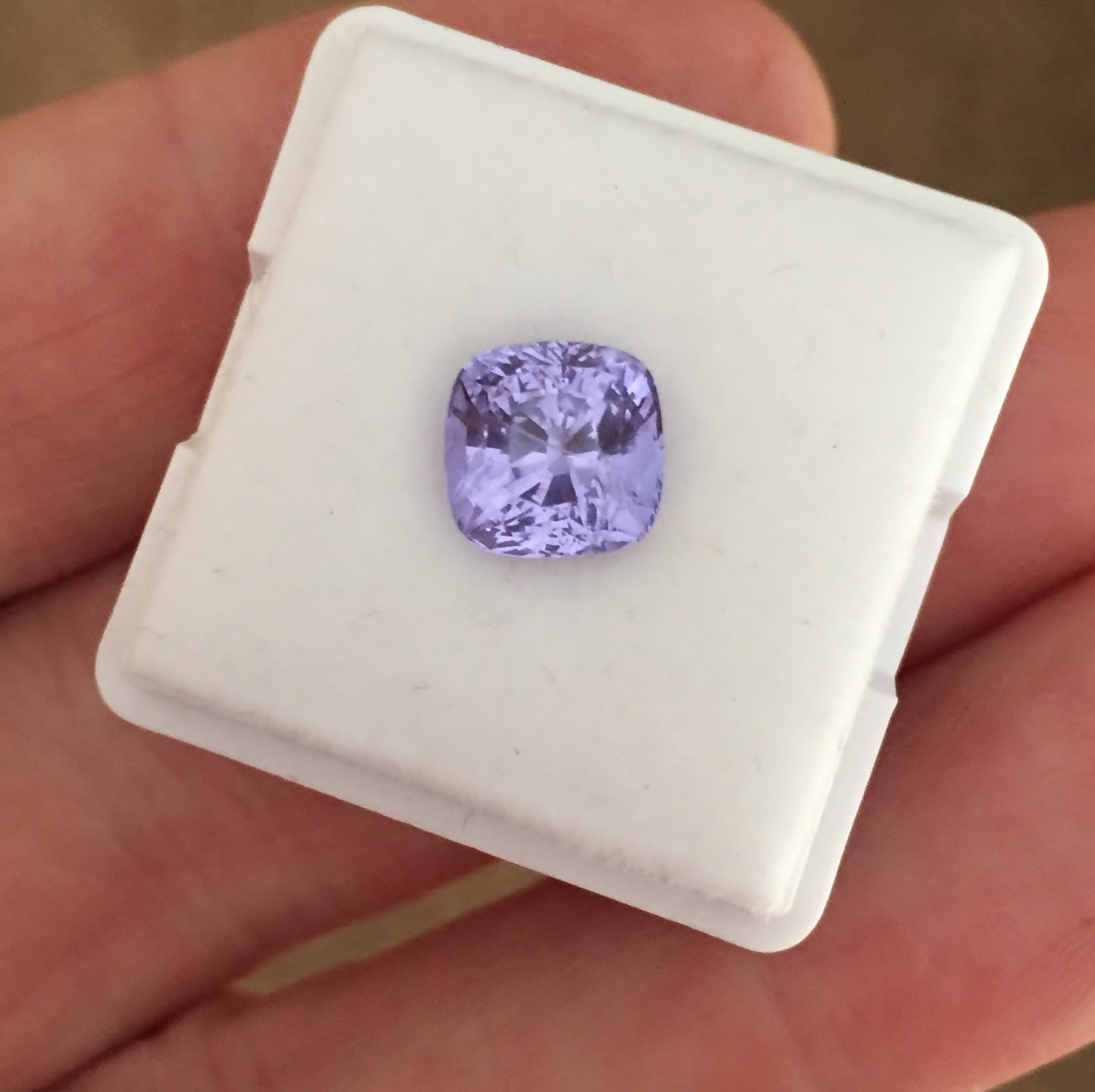 Bright Gem! Rare Blue To Lilac Purple Burmese Spinel 3.13 Carats Litnon.com