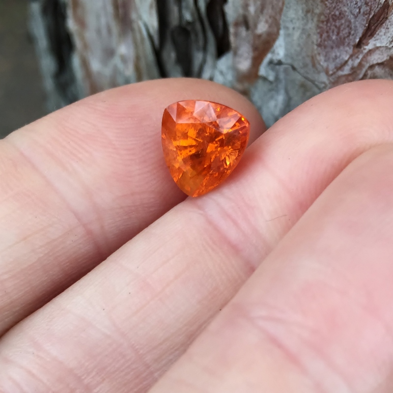 Glowing Color Mandarin Spessartite Garnet 4.80 Carats Litnon.com