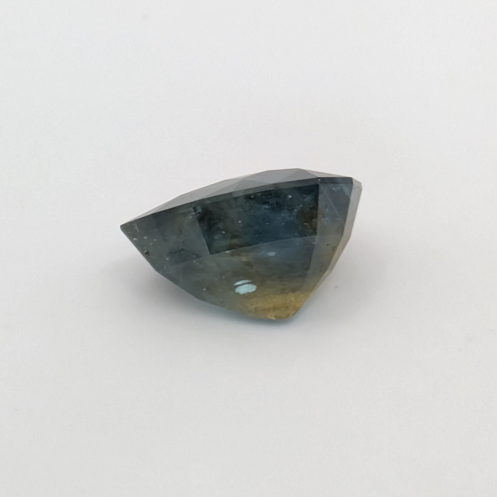 Large Natural Blue Montana Sapphire With Yellow Yolk 2.95 Carats Litnon.com